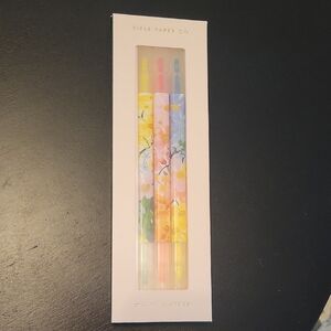 Rifle Paper Co. Floral Highlighters - Pink, Yellow, Blue